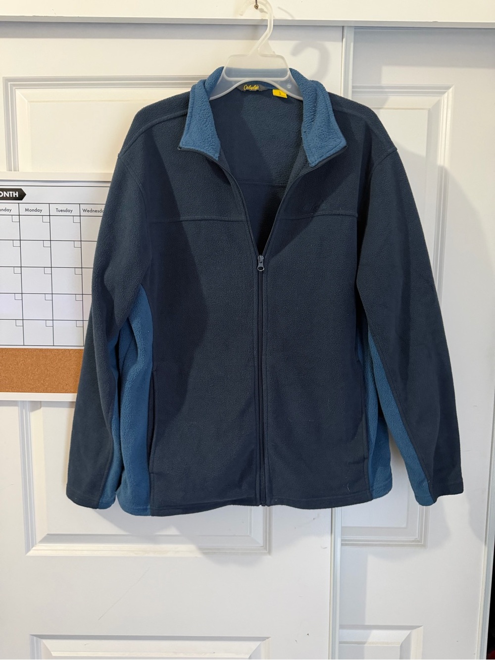 Cabela's Men's Dark Navy & Light Blue Full-Zip Fleece Jacket